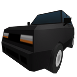 Low Poly Black Car