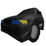 Low Poly Black Sedan
