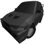 Low Poly Black Sedan