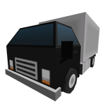 Low Poly Black Truck