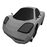 Low Poly Gray Car