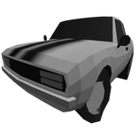 Low Poly Gray Car