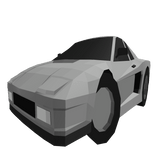 Low Poly Gray Car