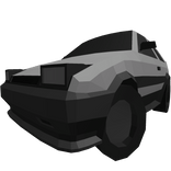 Low Poly Gray City Car