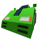 Low Poly Green F1 Car
