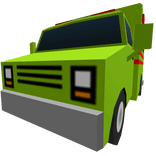 Low Poly Green Truck