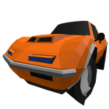 Low Poly Orange Car