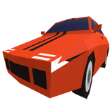 Low Poly Orange Car