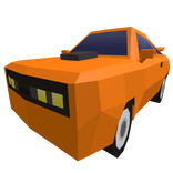 Low Poly Orange Car