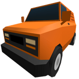 Low Poly Orange Car