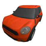 Low Poly Orange Car