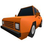 Low Poly Orange Car