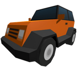 Low Poly Orange Car