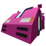 Low Poly Pink F1 Car