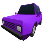 Low Poly Purple Car