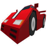 Low Poly Red F1 Car