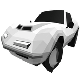 Low Poly White Car