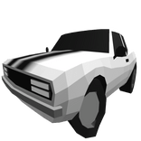 Low Poly White Car