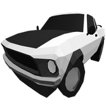 Low Poly White Car