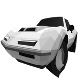 Low Poly White Car