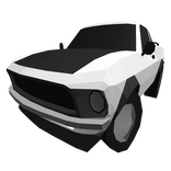 Low Poly White Car