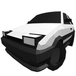Low Poly White Car