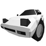 Low Poly White Car