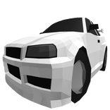 Low Poly White Sedan