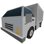 Low Poly White Truck