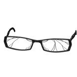 low realistic cracked broken glasses