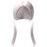 Low Straight Pigtails in Pink