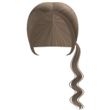 ୨୧ low wavy ponytail in chai