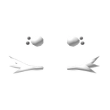 LowPoly Lashes White Piercings (Headless)