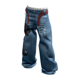 Lowrise Y2K Baggy Pants Blue