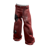 Lowrise Y2K Baggy Pants Red