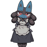 Lucario Cute Maid Shoulder Pal
