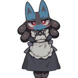 Lucario Cute Maid Shoulder Pal