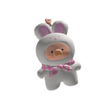 Lulu the Piggy Joyful white