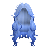 Lush wavy Long Blue Hair