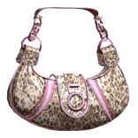 Luxury 2000s Gyaru Coquette Icon Bag Pink Leopard