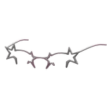 Luxury Gentle Model Silver & Pink Star Glasses