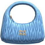 Luxury Leather Purse in Blue