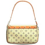 Luxury Louis Purse Beige Leather Girl Side Handbag