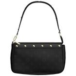 Luxury Louis Purse Black Leather Girl Side Handbag