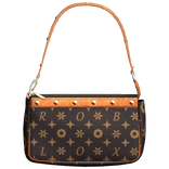 Luxury Louis Purse Brown Leather Girl Side Handbag