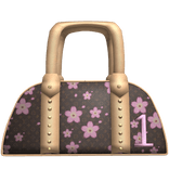 Luxury Lucky 1 Designer Purse (Pink Flower Print)