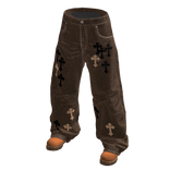 M11! - Baggy Chrome Cross Jeans w/ timb boots