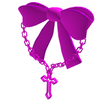 Magenta Goth Ribbon for Korblox
