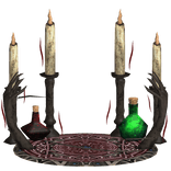 Magic Altar w Candles and Potions