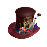 Magic Man Poker Carnival Top Hat - Red Circus